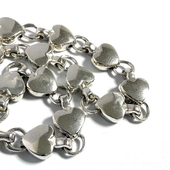 TIFFANY Silver Heart Charm Bracelet - Picture 6 of 10